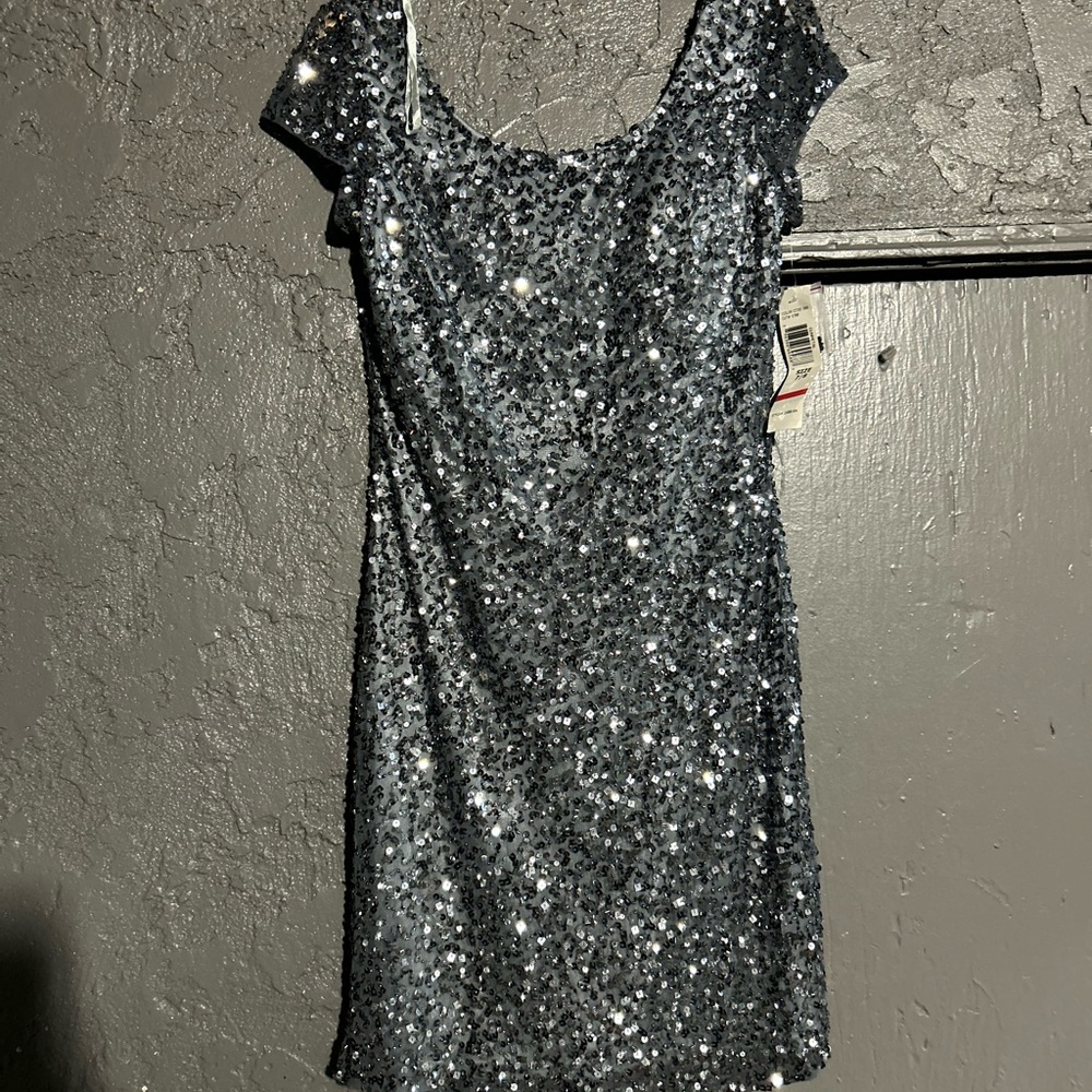 Elegant Black Sequin Dress